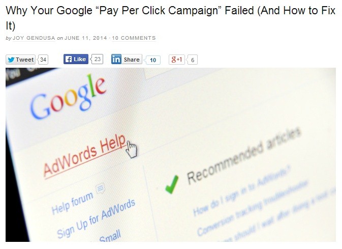 why your google pay per click campaign failed